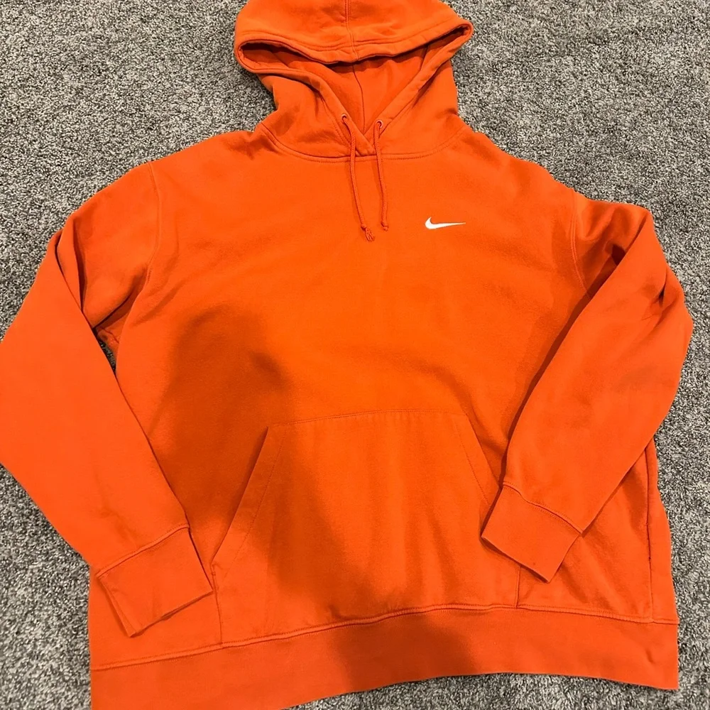 Nike Men's Orange Hoodie - Picture 1 of 3